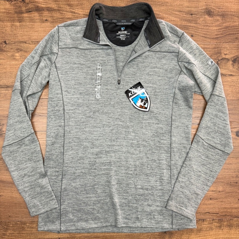 NEW Kuhl 1/4 Zip Ryzer Pullover Mens Small Limestone‎ Outdoors Hiking Gorpcorp
